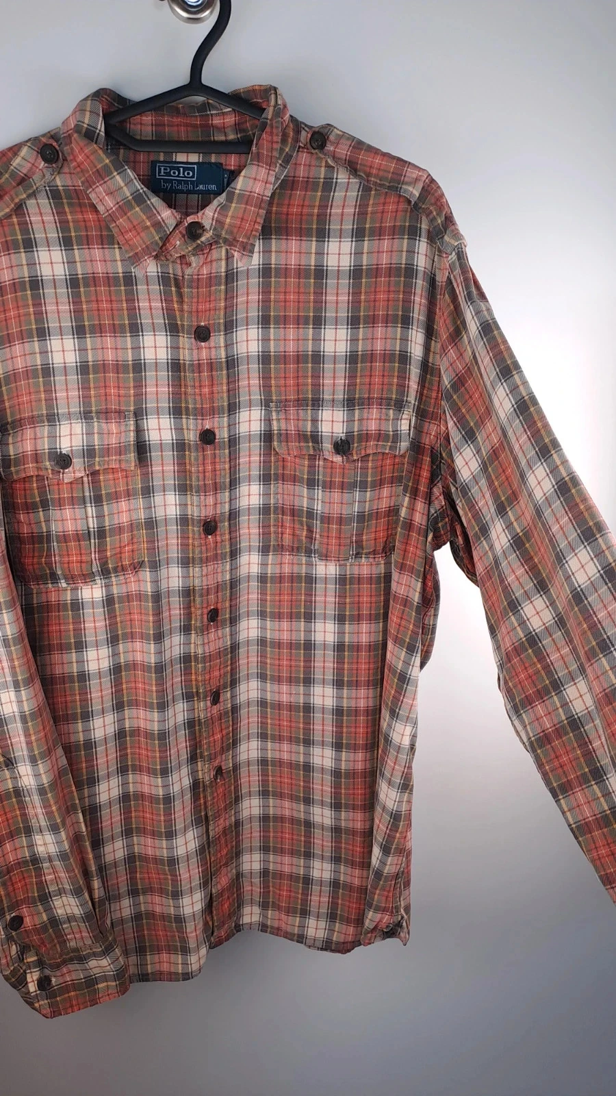 Camisa de cuadros de manga larga / Polo Ralph Lauren / Talla XL / Hombre / Vintage – photo 4